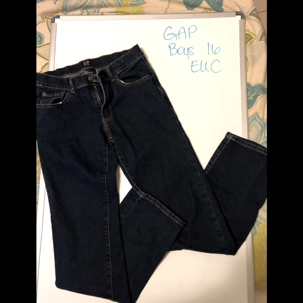 GAP Boys’ size 16 Dark wash denim jeans